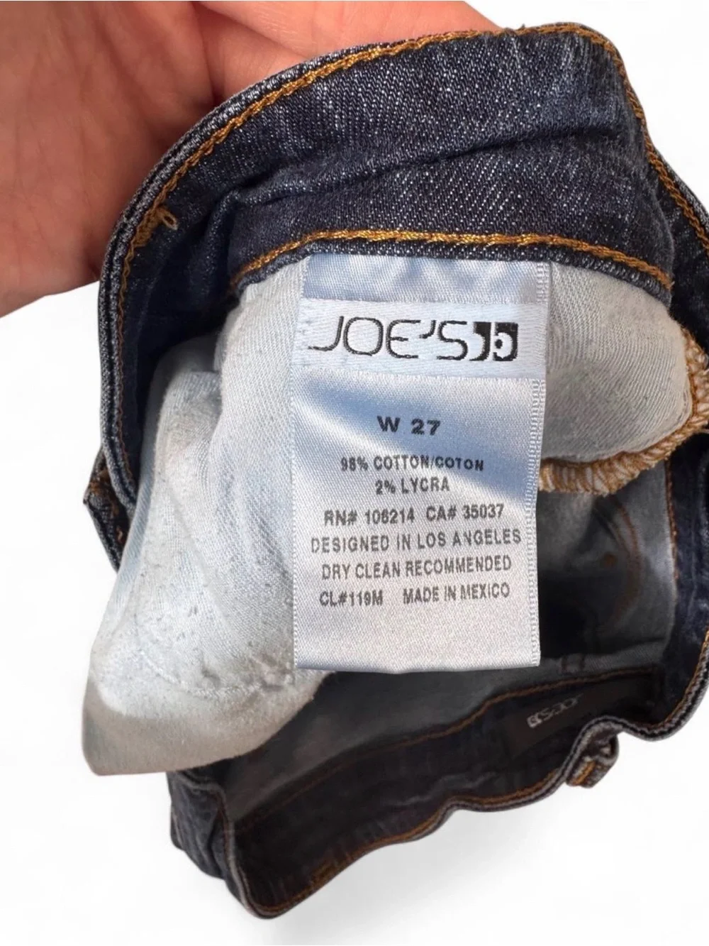 Vintage y2k-era Joe’s Jeans low-rise denim jean shorts size 27